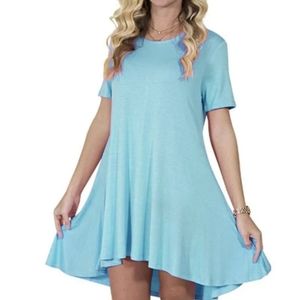 simply Southern Light Blue tunic style dress